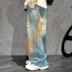 Copper Dust Baggy Denim Jeans