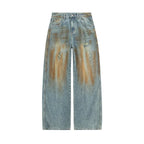 Copper Dust Baggy Denim Jeans