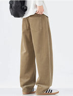 Corduroy Barrel Leg Trousers