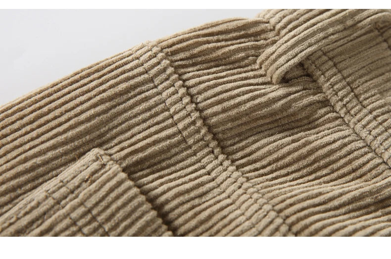 Corduroy Barrel Leg Trousers