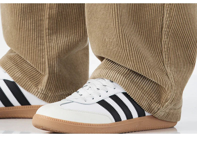 Corduroy Barrel Leg Trousers