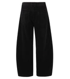 Corduroy Barrel Leg Trousers