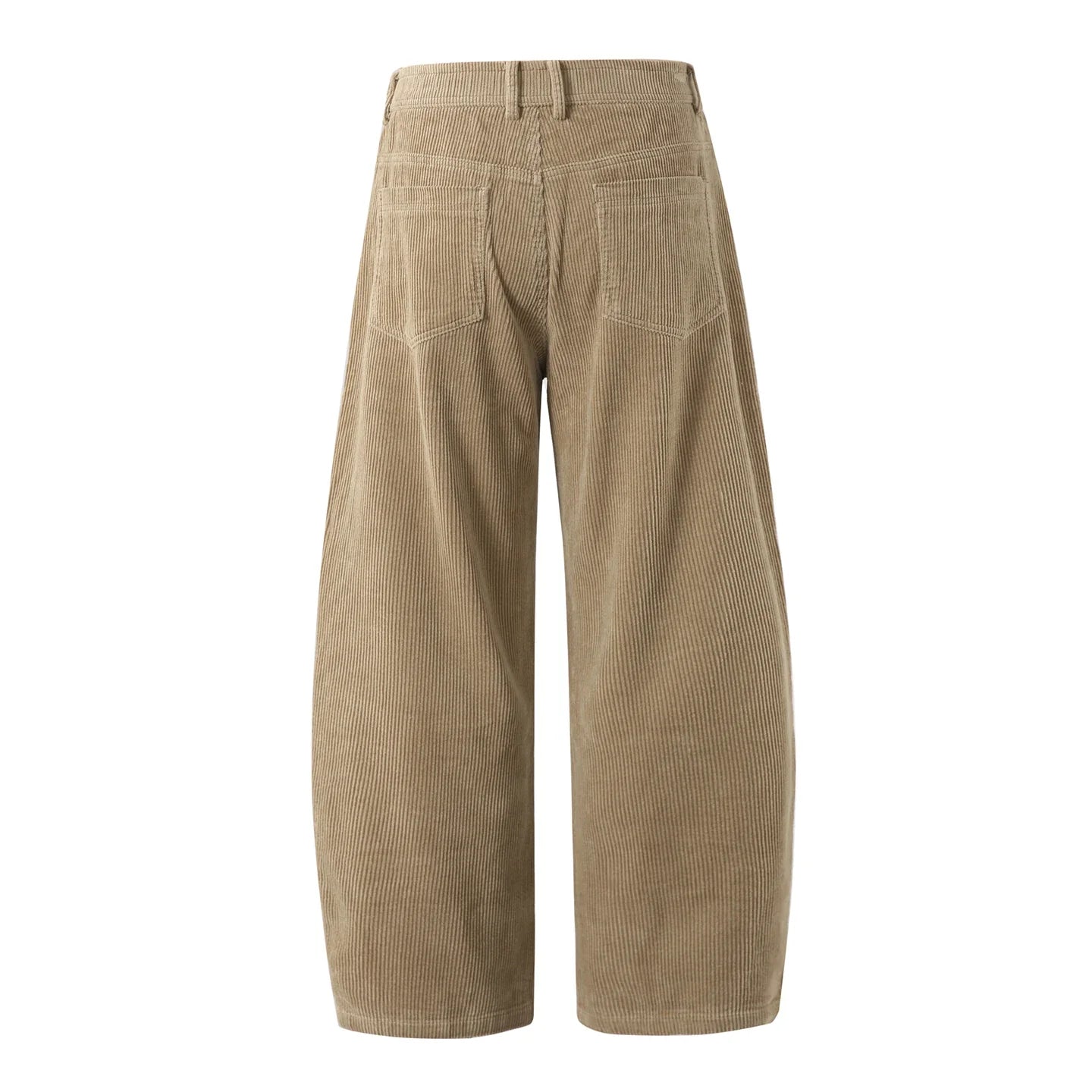 Corduroy Barrel Leg Trousers