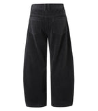 Corduroy Barrel Leg Trousers