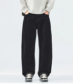 Corduroy Barrel Leg Trousers