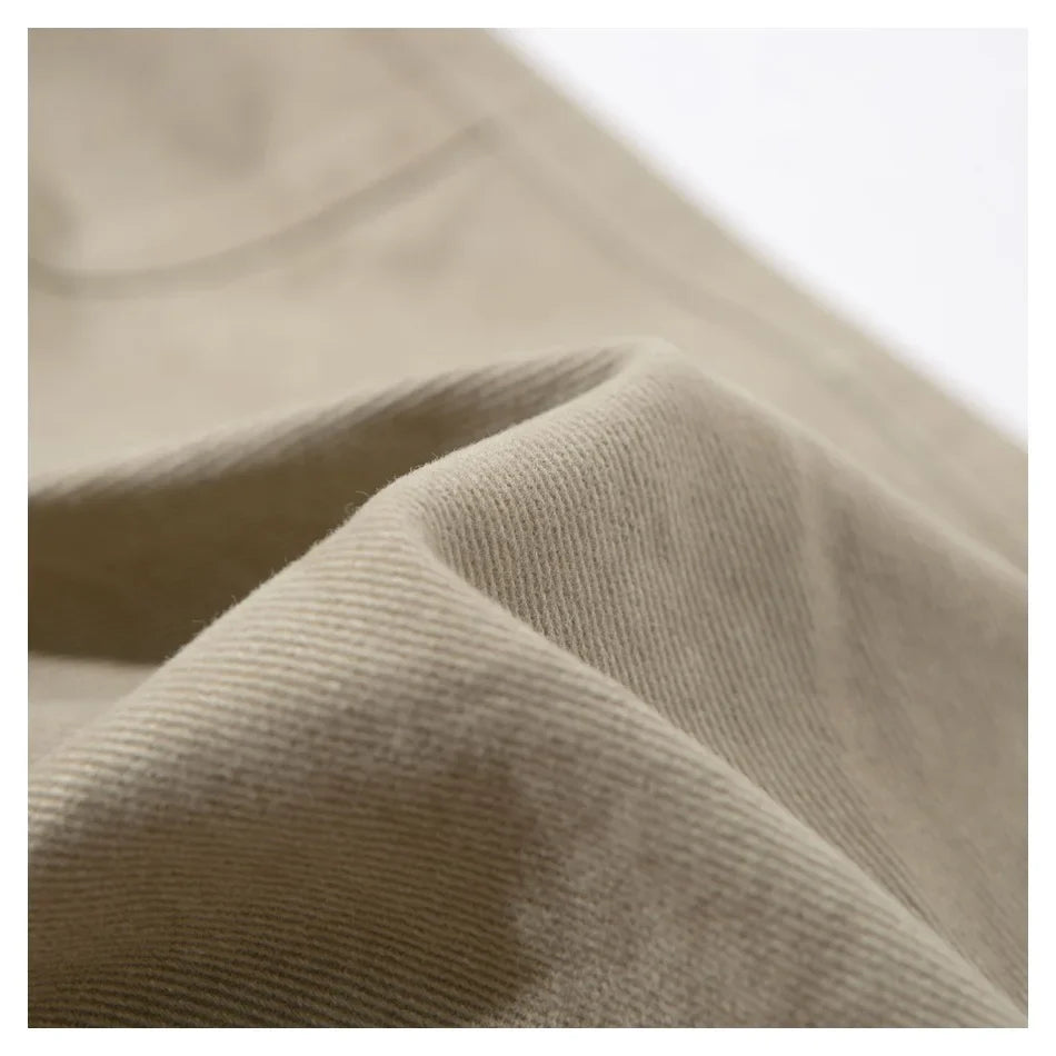 Cotton Twill Workwear Barrel Leg Pants