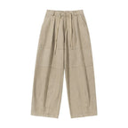 Cotton Twill Workwear Barrel Leg Pants