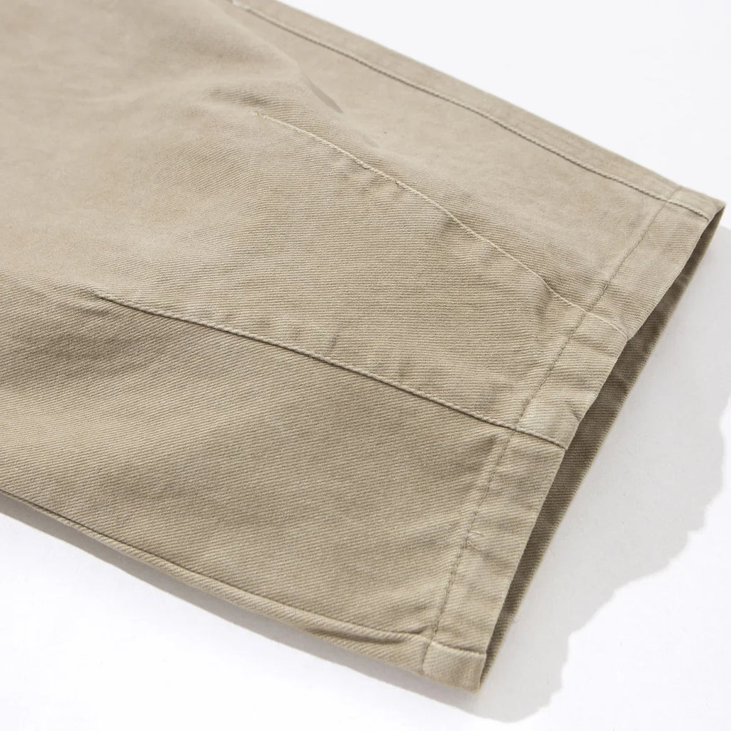 Cotton Twill Workwear Barrel Leg Pants