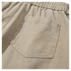 Cotton Twill Workwear Barrel Leg Pants