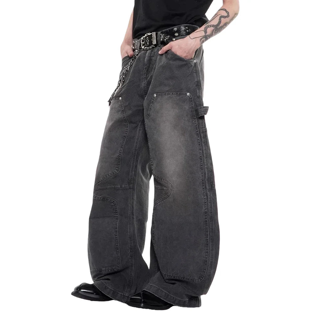 Curved Baggy Carpenter Jeans