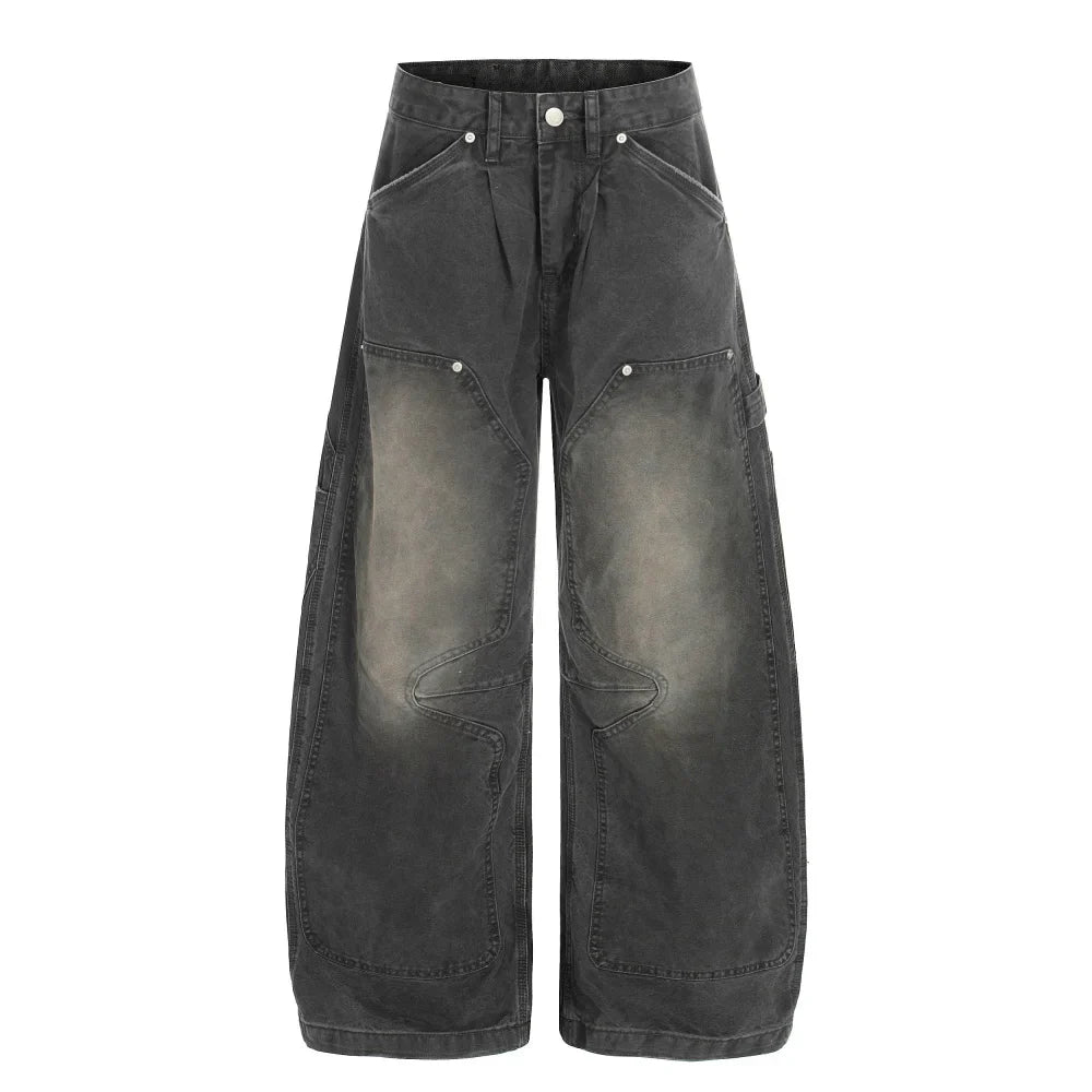 Curved Baggy Carpenter Jeans
