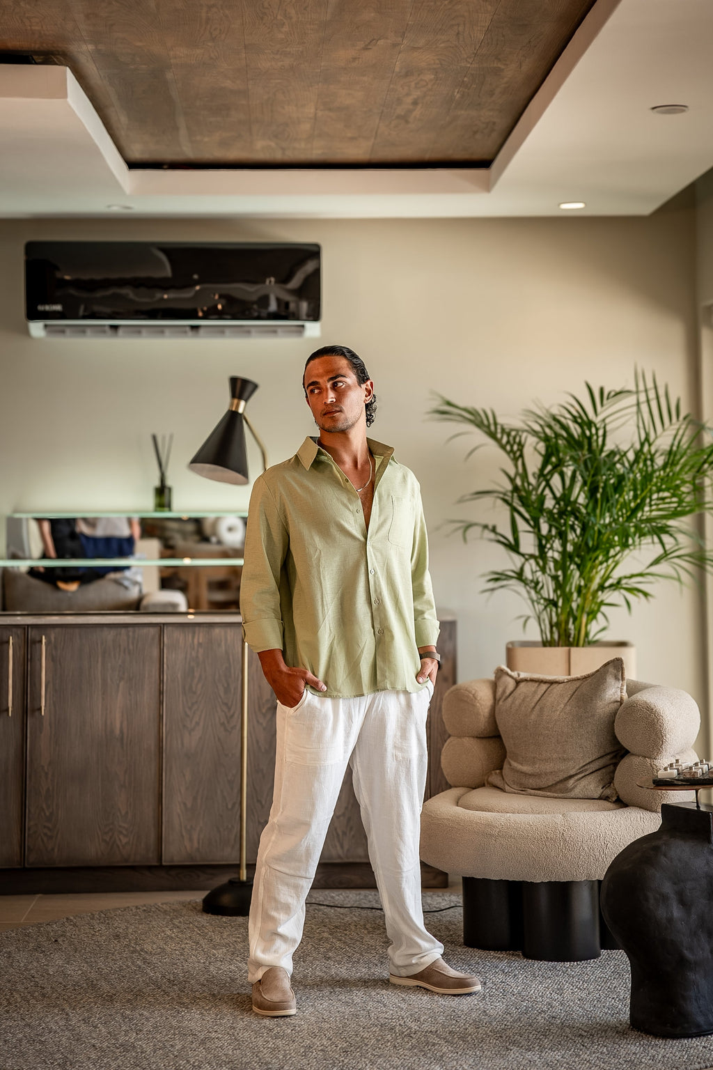 Linen Longsleeve Set