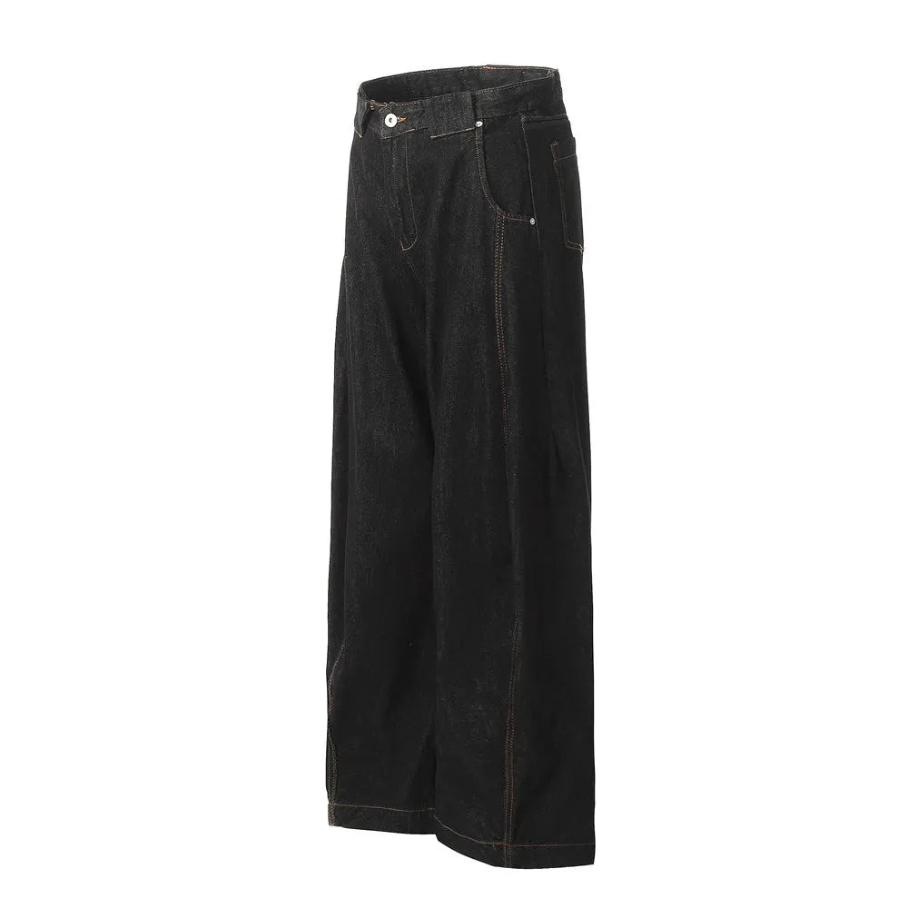 DarkWash Barrel Leg Jeans