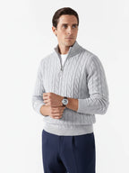 Signature Cashmere Half-Zip Sweater