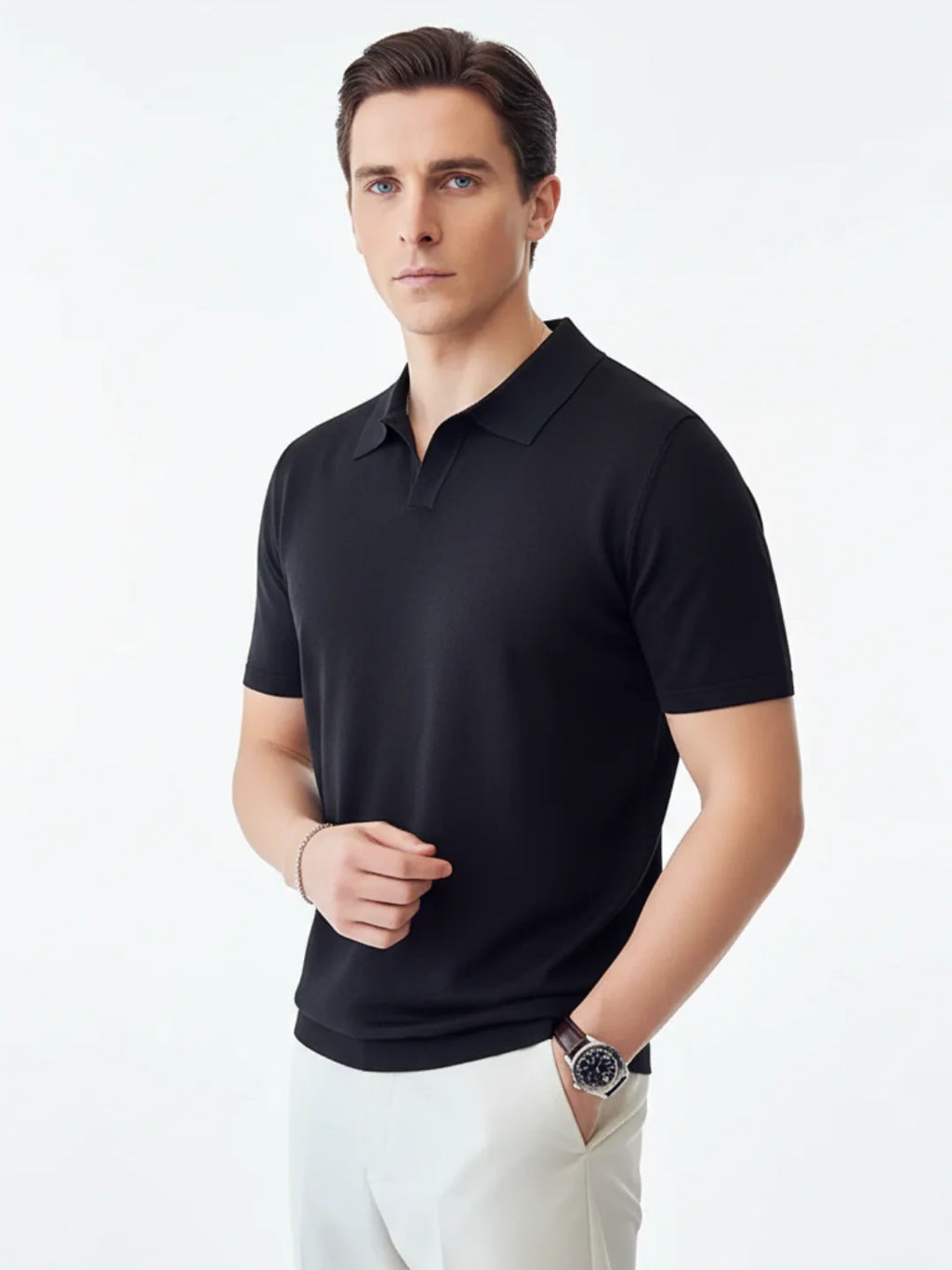 Men's Knit Polo Shirt