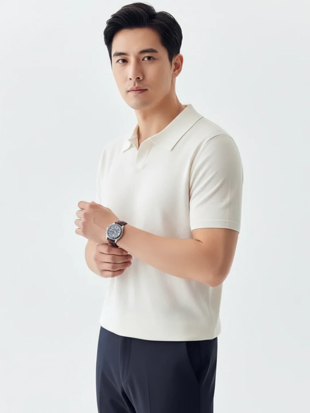 Men's Knit Polo Shirt