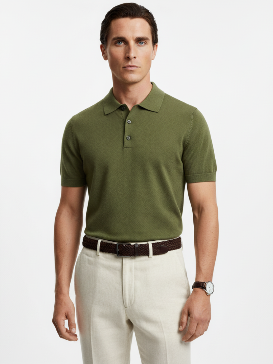 Men's Merino Polo Knit