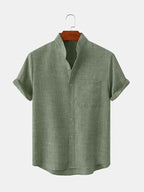 Men's Linen Shirt Classic Old Money