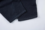 Double Pleat Dark Rinse Barrel Jeans