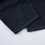 Double Pleat Dark Rinse Barrel Jeans