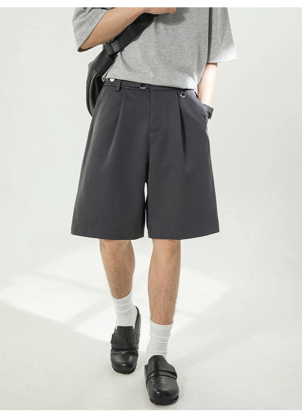 Draped Pleat Shorts