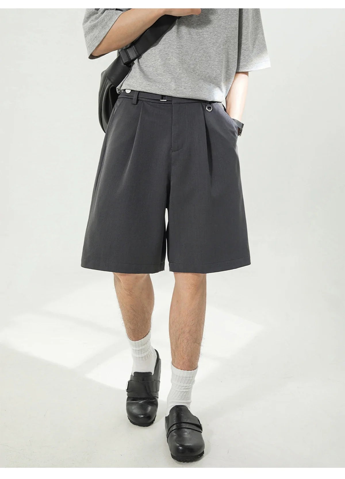 Draped Pleat Shorts