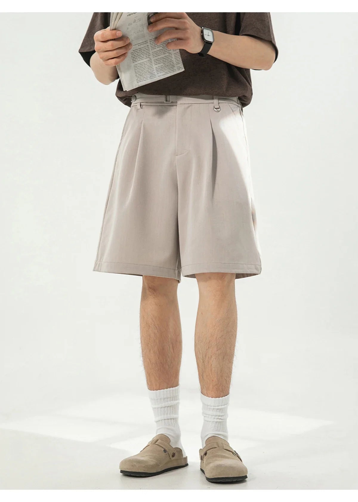 Draped Pleat Shorts