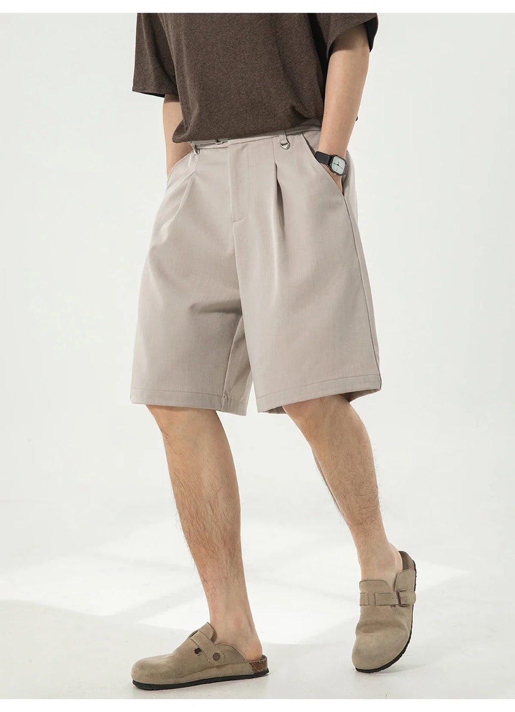 Draped Pleat Shorts