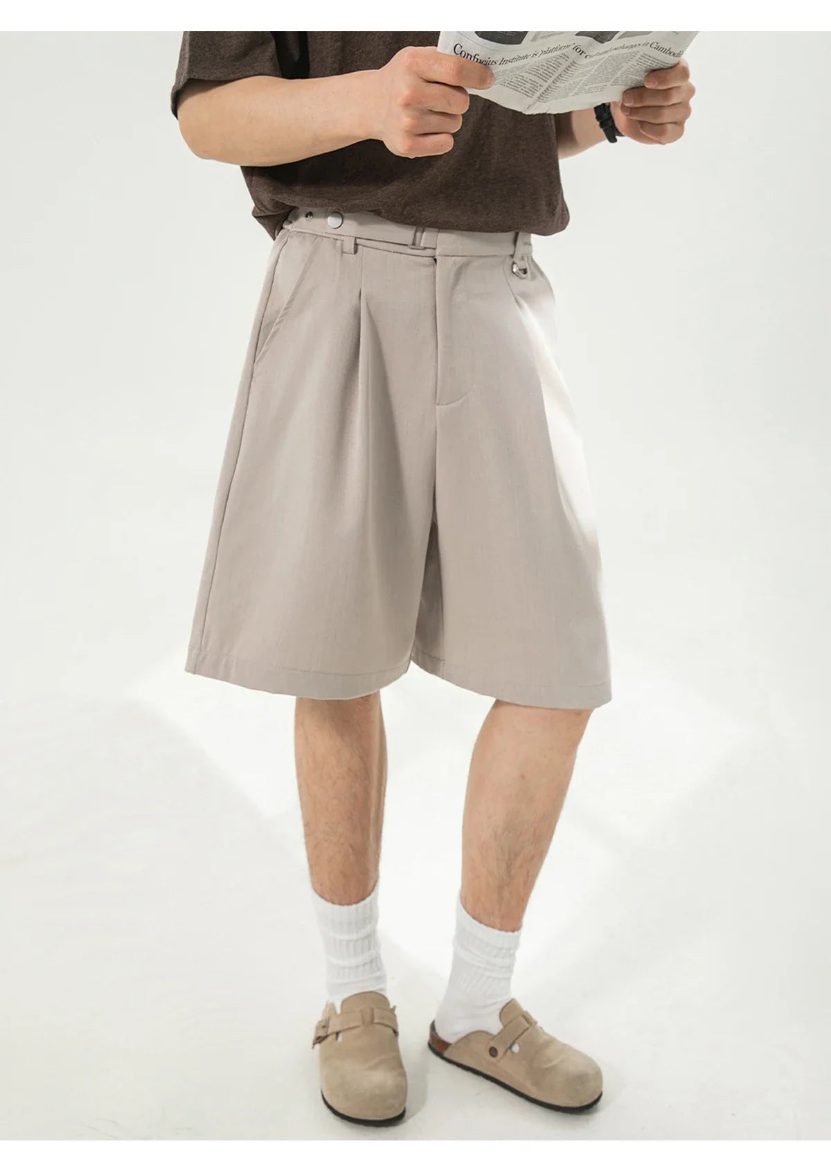 Draped Pleat Shorts