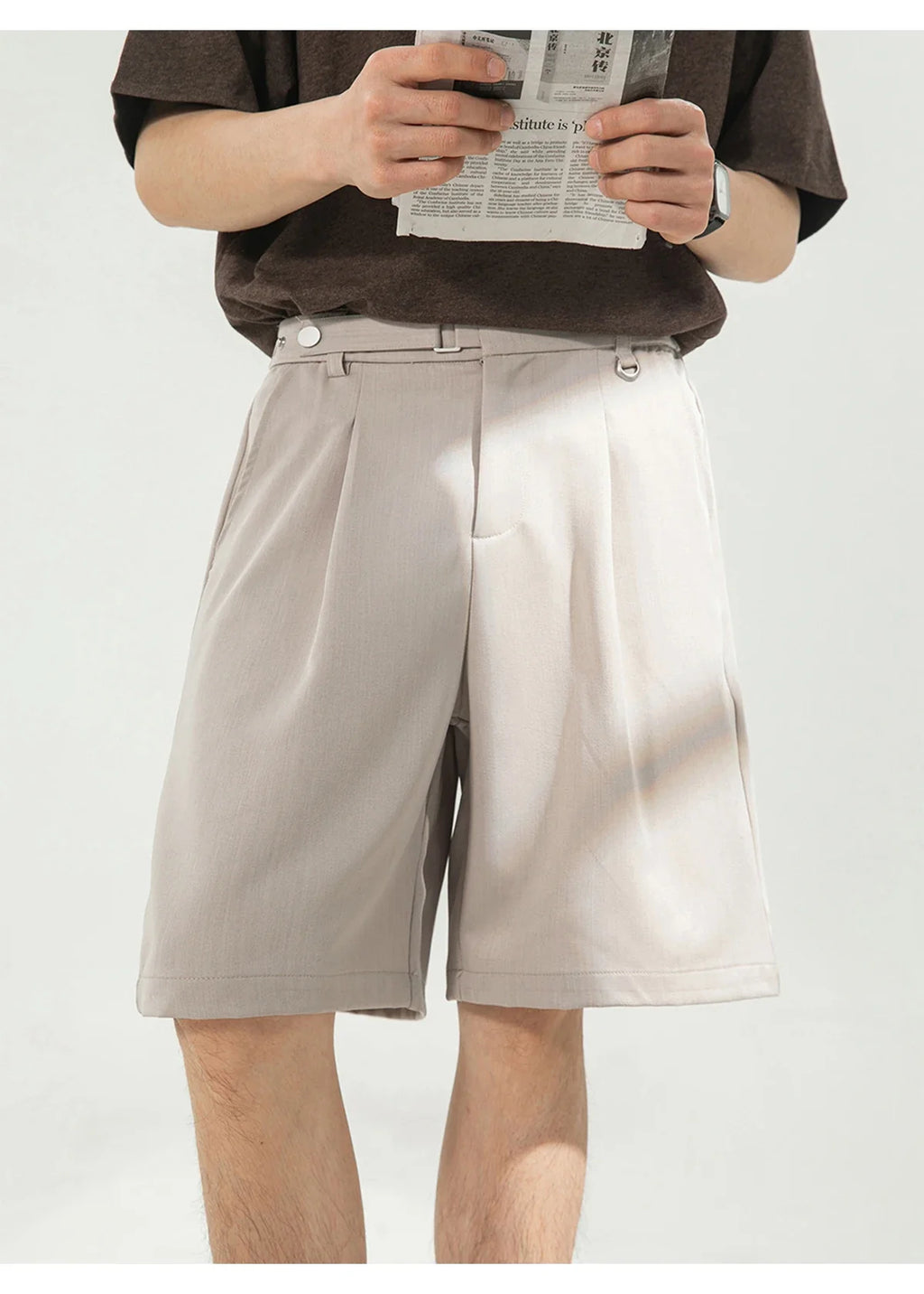 Draped Pleat Shorts