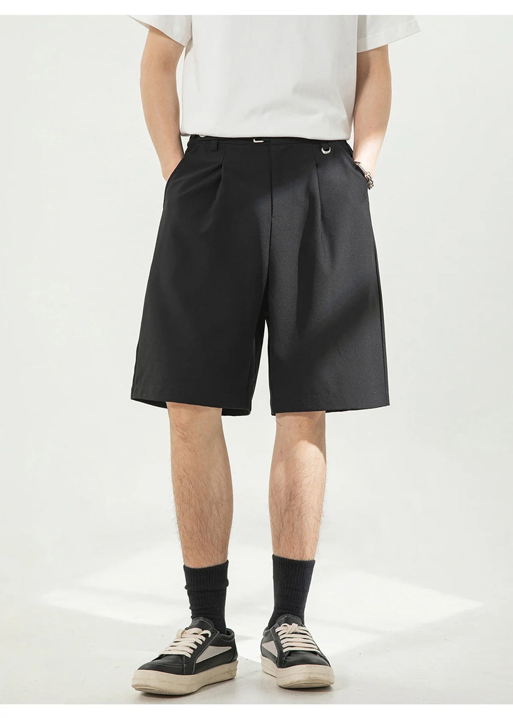 Draped Pleat Shorts