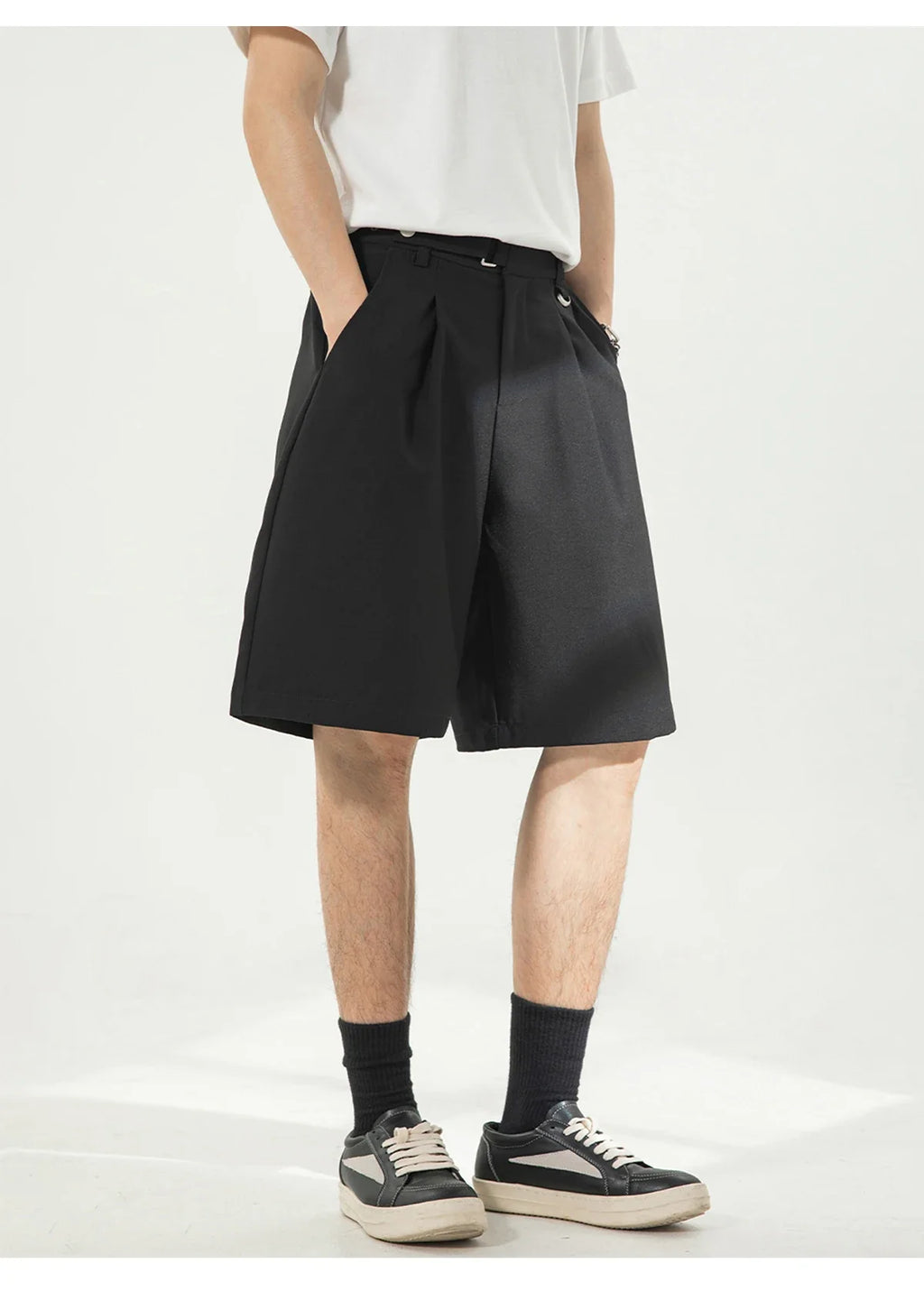 Draped Pleat Shorts
