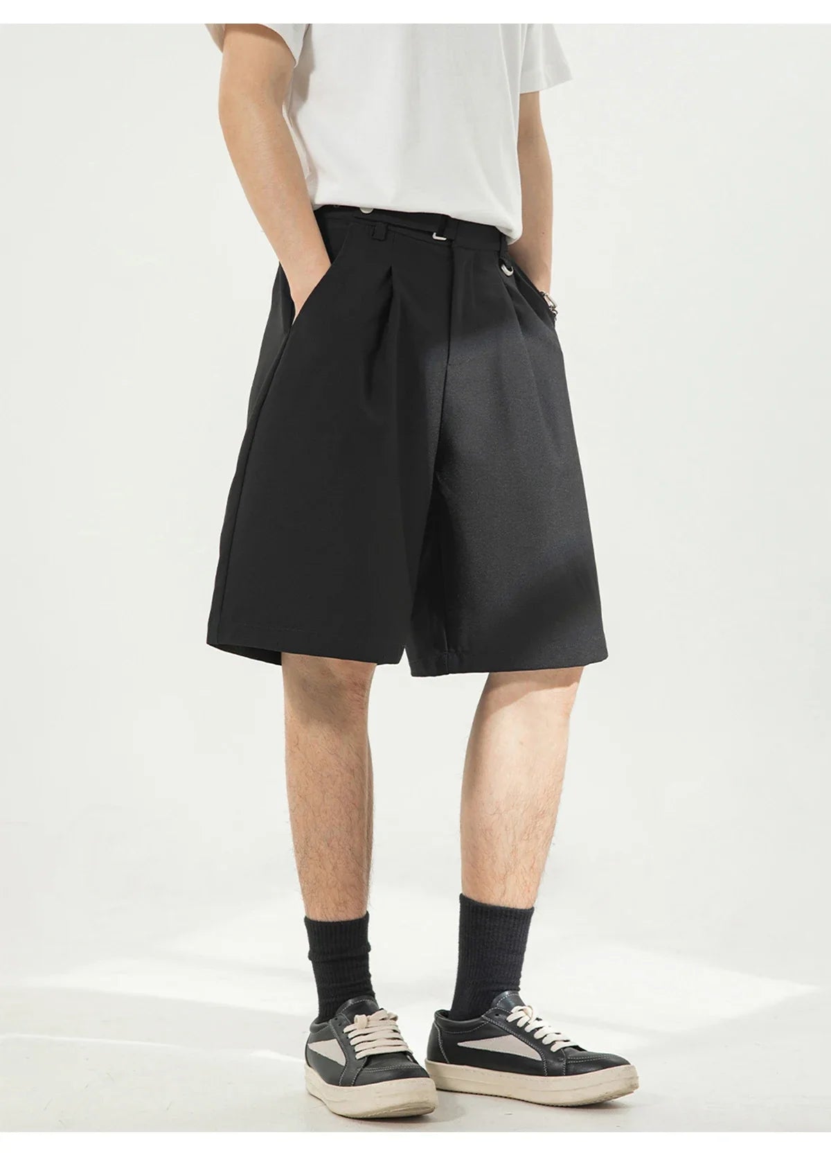 Draped Pleat Shorts