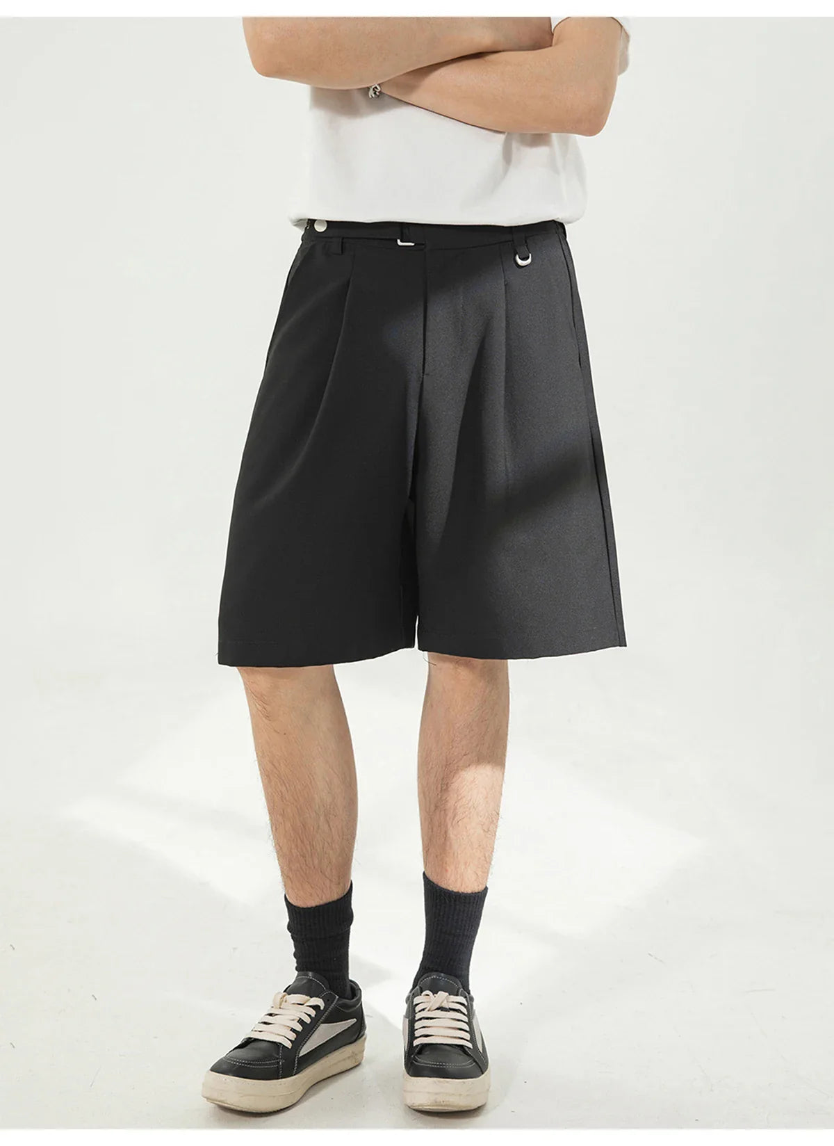 Draped Pleat Shorts