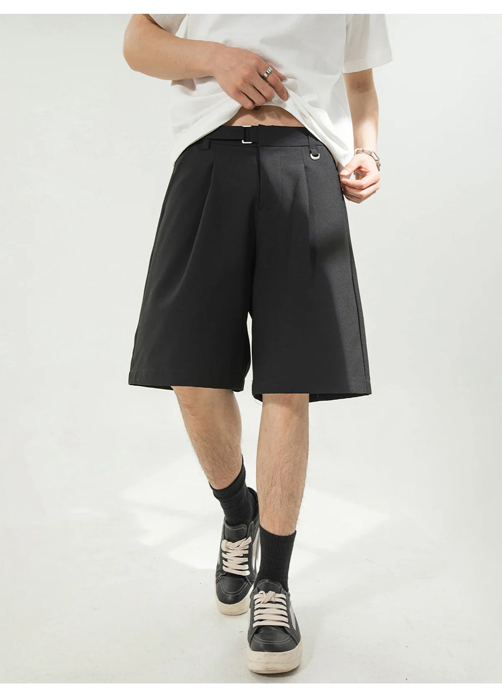 Draped Pleat Shorts