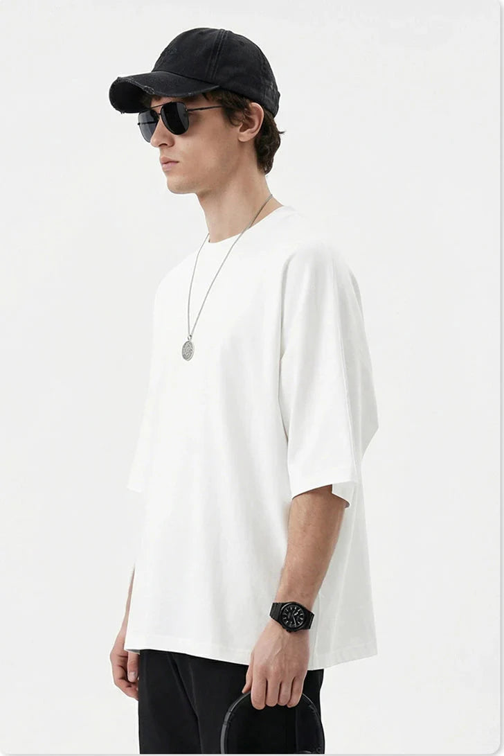 ESSENTIAL Wide Sleeve Boxy T-Shirt