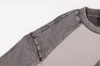EXTREME CAUSE Textured Panel Acid Wash T-Shirt