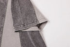 EXTREME CAUSE Textured Panel Acid Wash T-Shirt