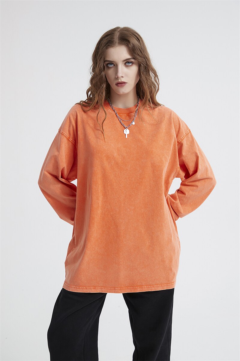 Essential Acid Washed Long Sleeve T-Shirt