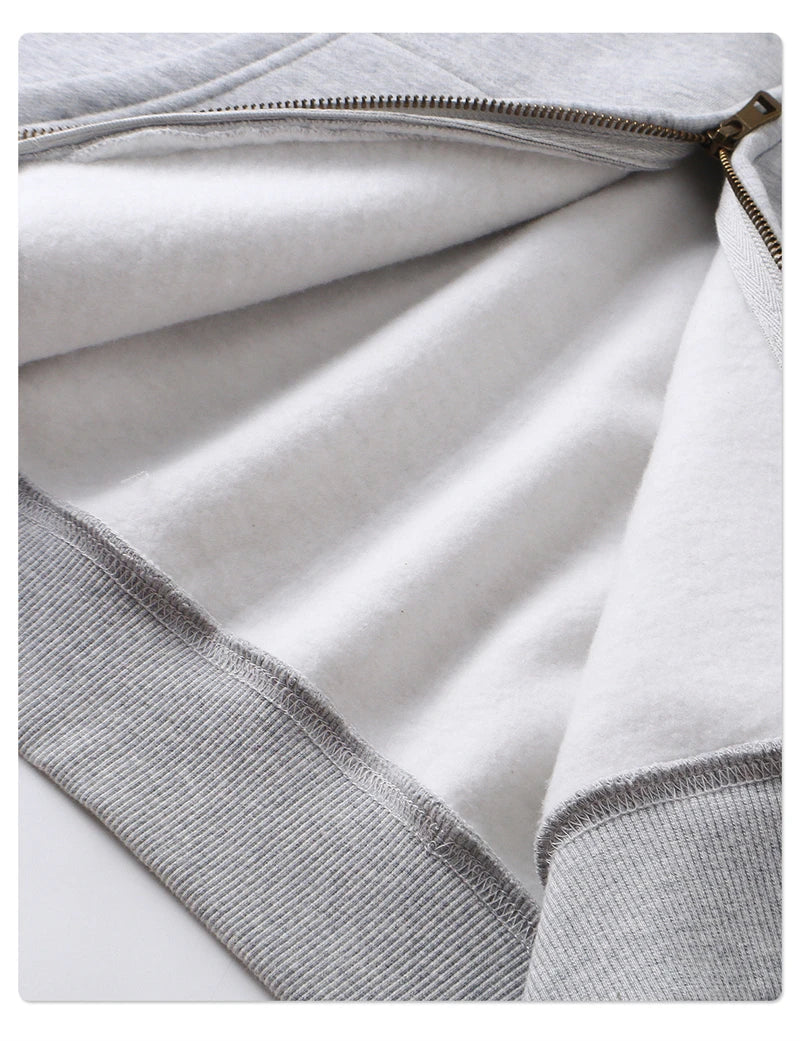 Essential Boxy Zip Hoodie