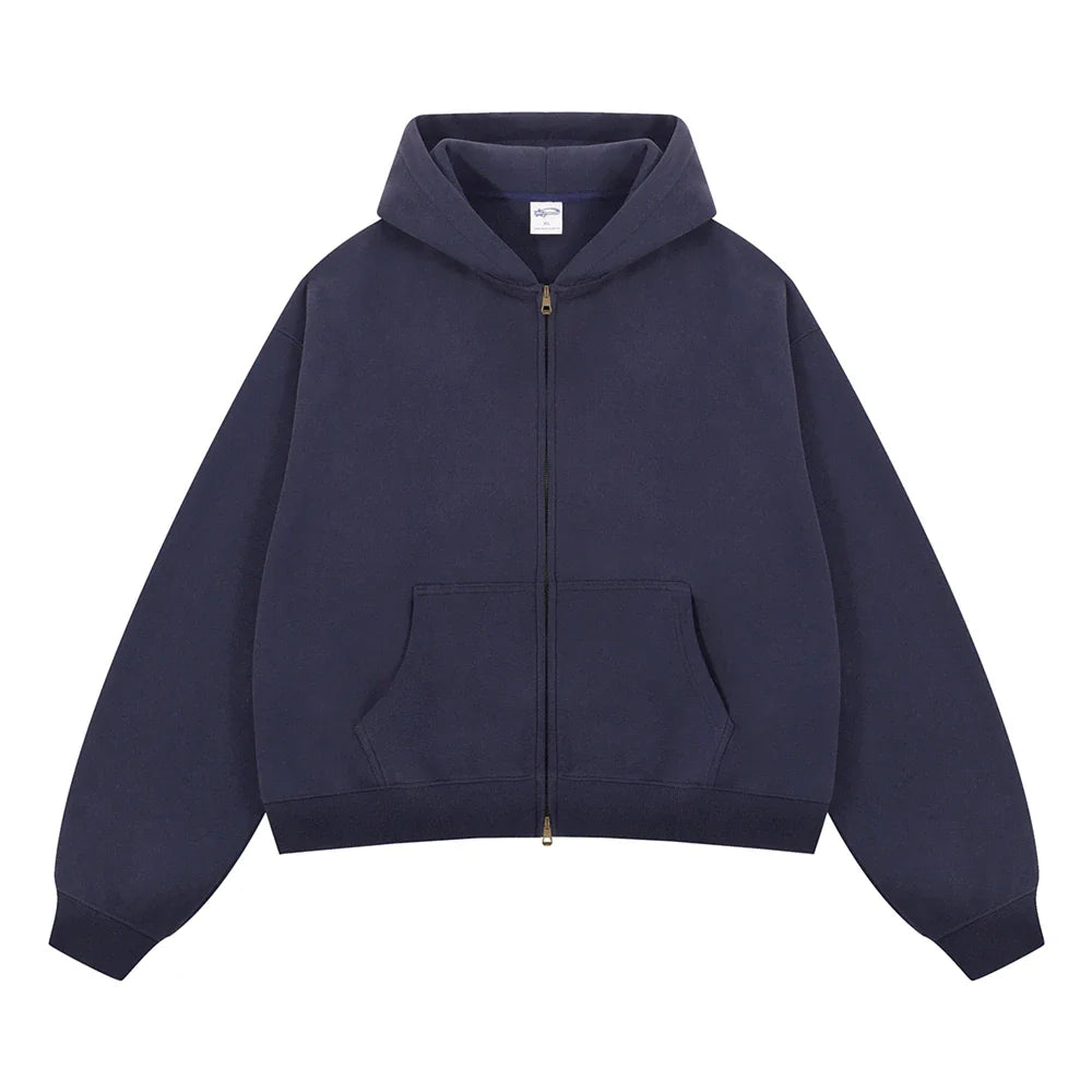 Essential Boxy Zip Hoodie