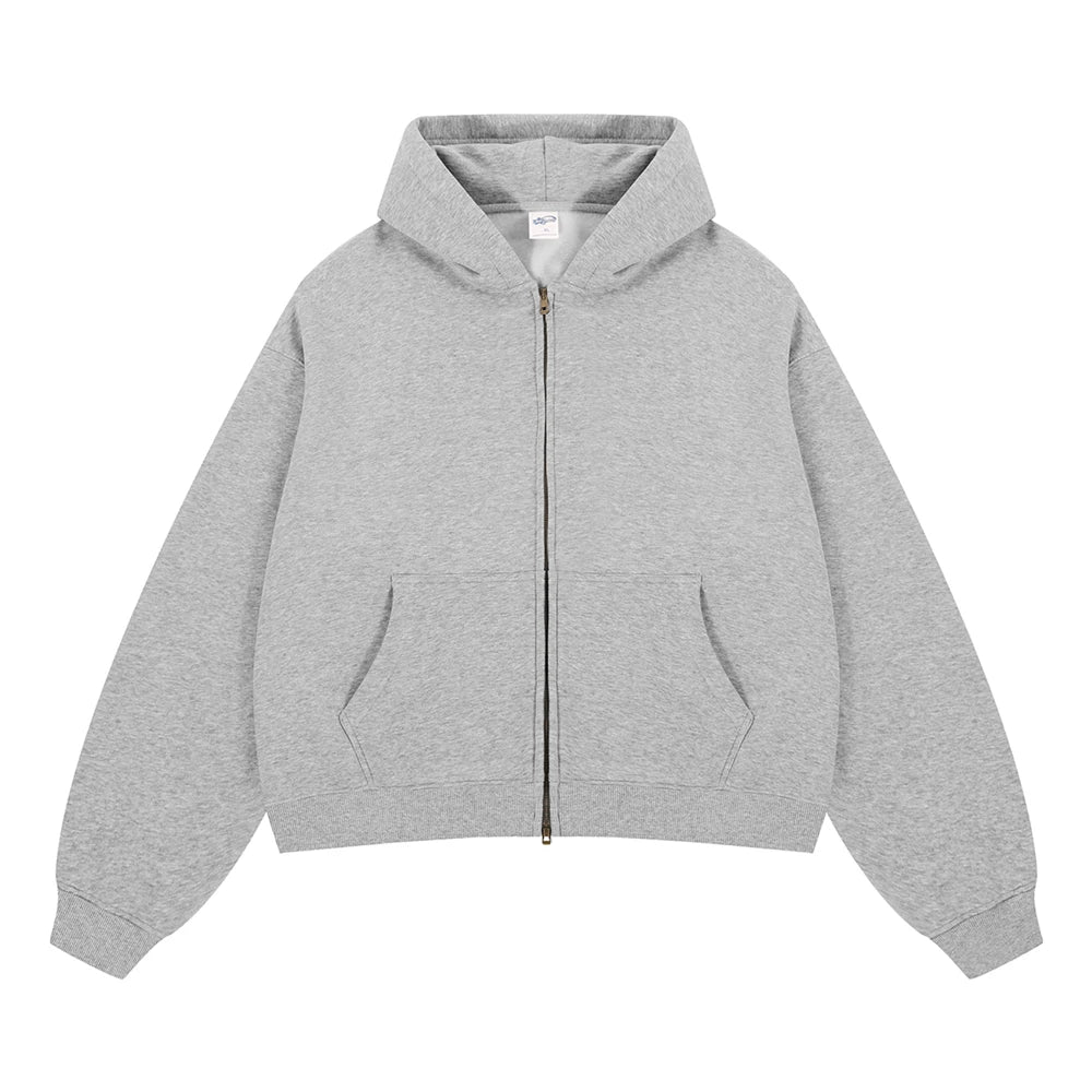 Essential Boxy Zip Hoodie