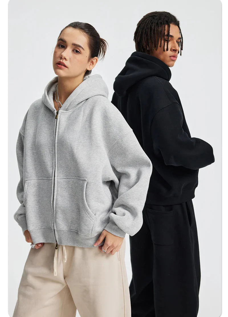 Essential Boxy Zip Hoodie
