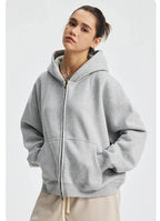 Essential Boxy Zip Hoodie