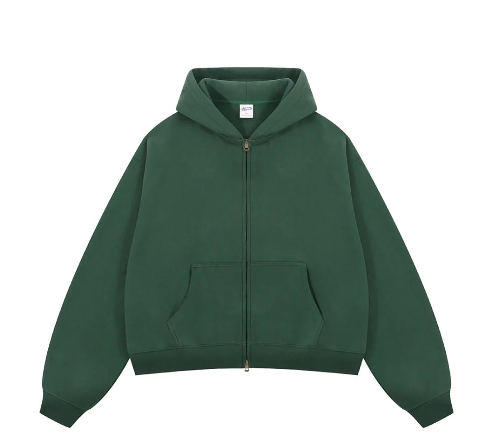 Essential Boxy Zip Hoodie