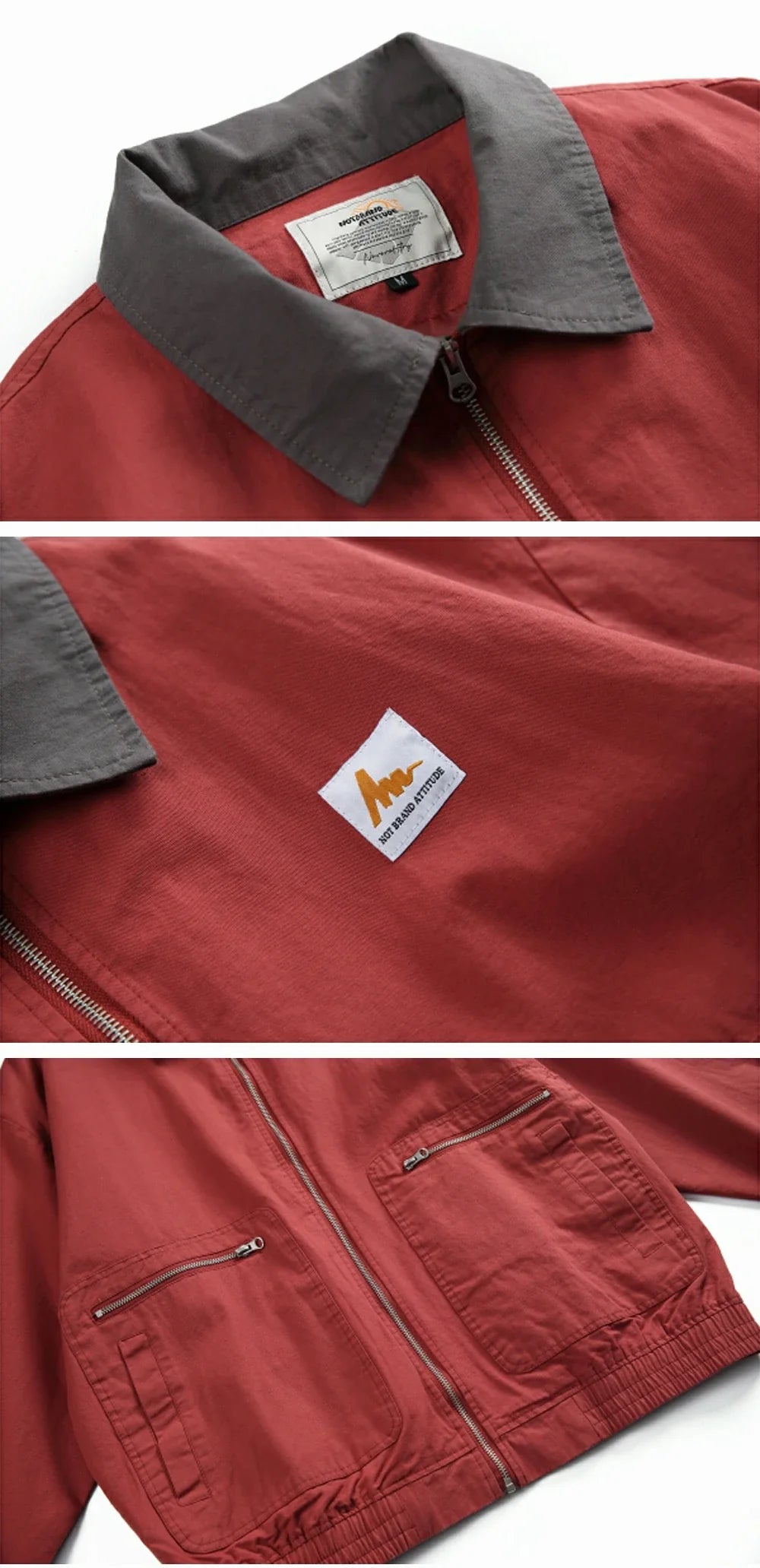 Essential Contrast Collar Workwear Jacket