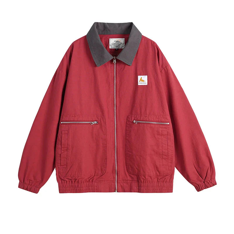Essential Contrast Collar Workwear Jacket