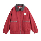 Essential Contrast Collar Workwear Jacket