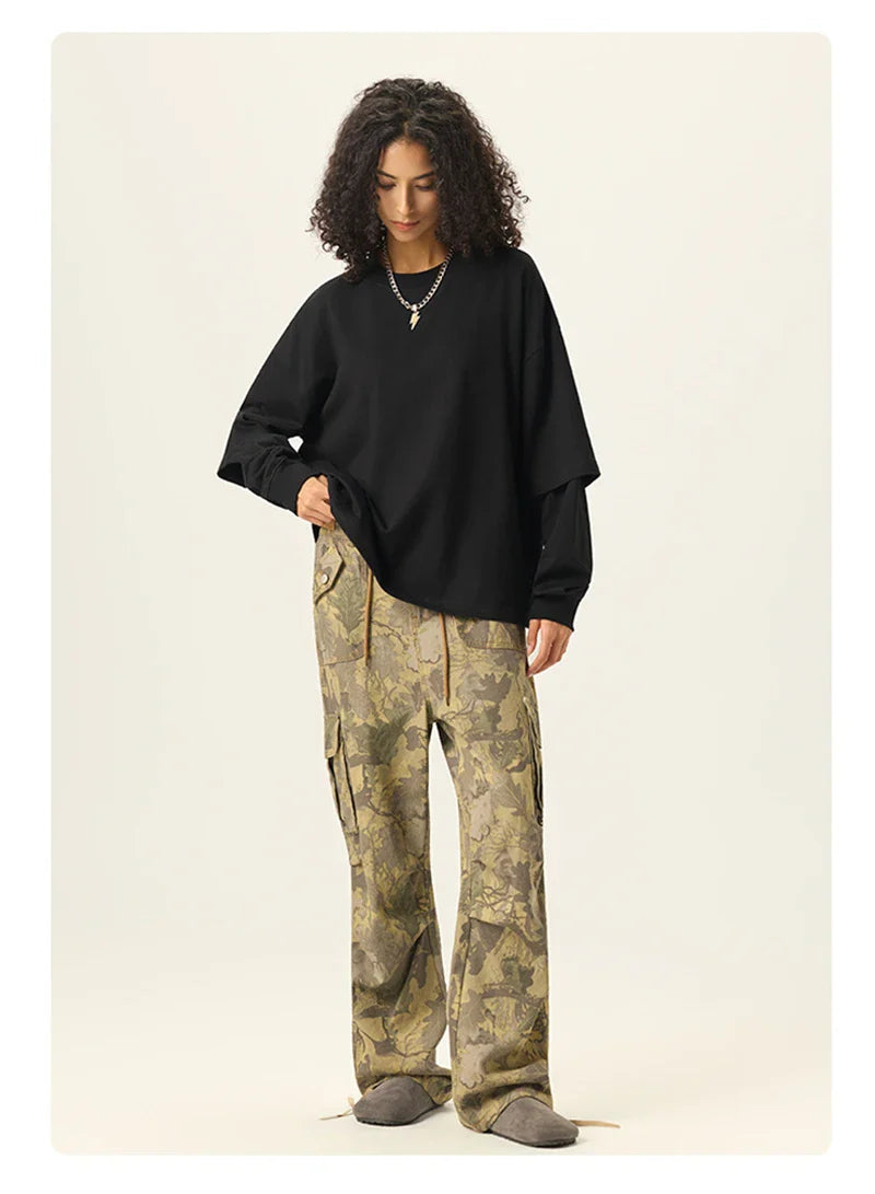 Essential Double Layer Long Sleeve T-Shirt