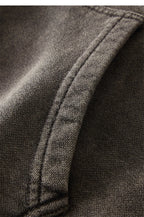 Essential Heavyweight Acid-wash Zip-up Hoodie